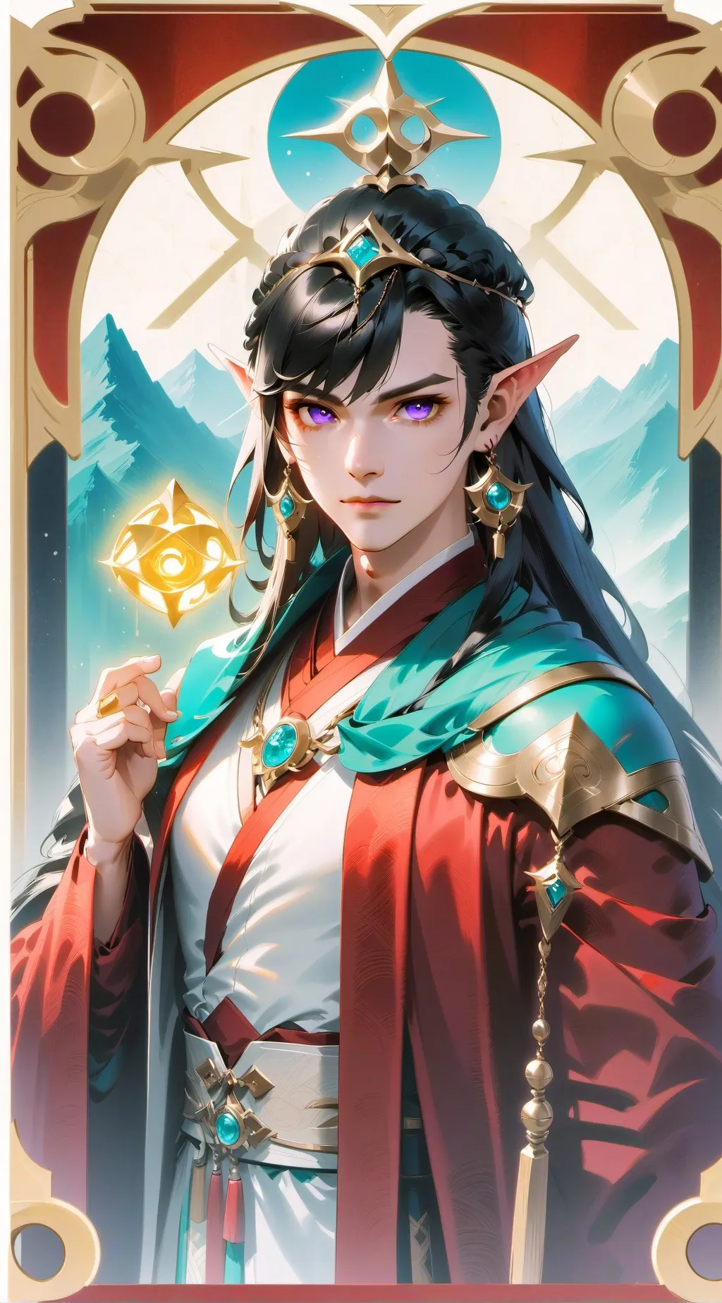 ai character: Taking background