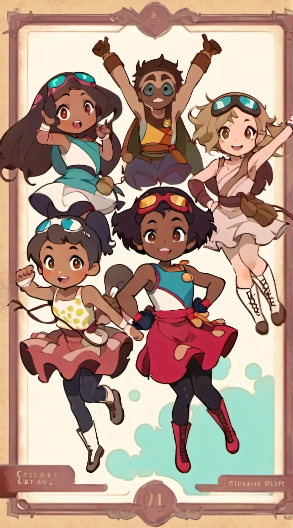ai character: Amphibia  background