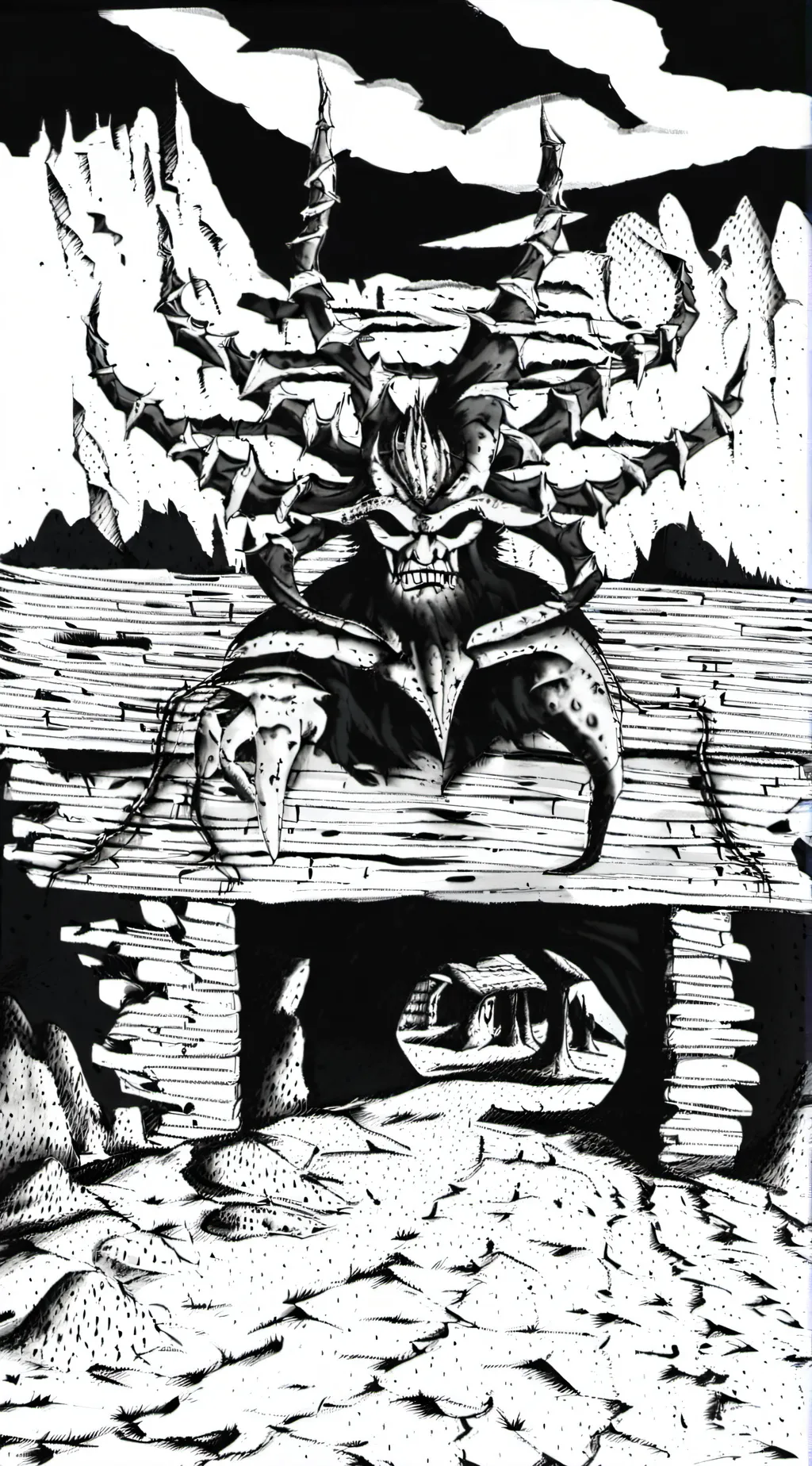 ai character: demon and angel background