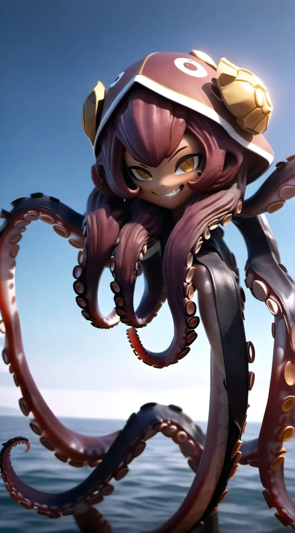ai character: Alien  background