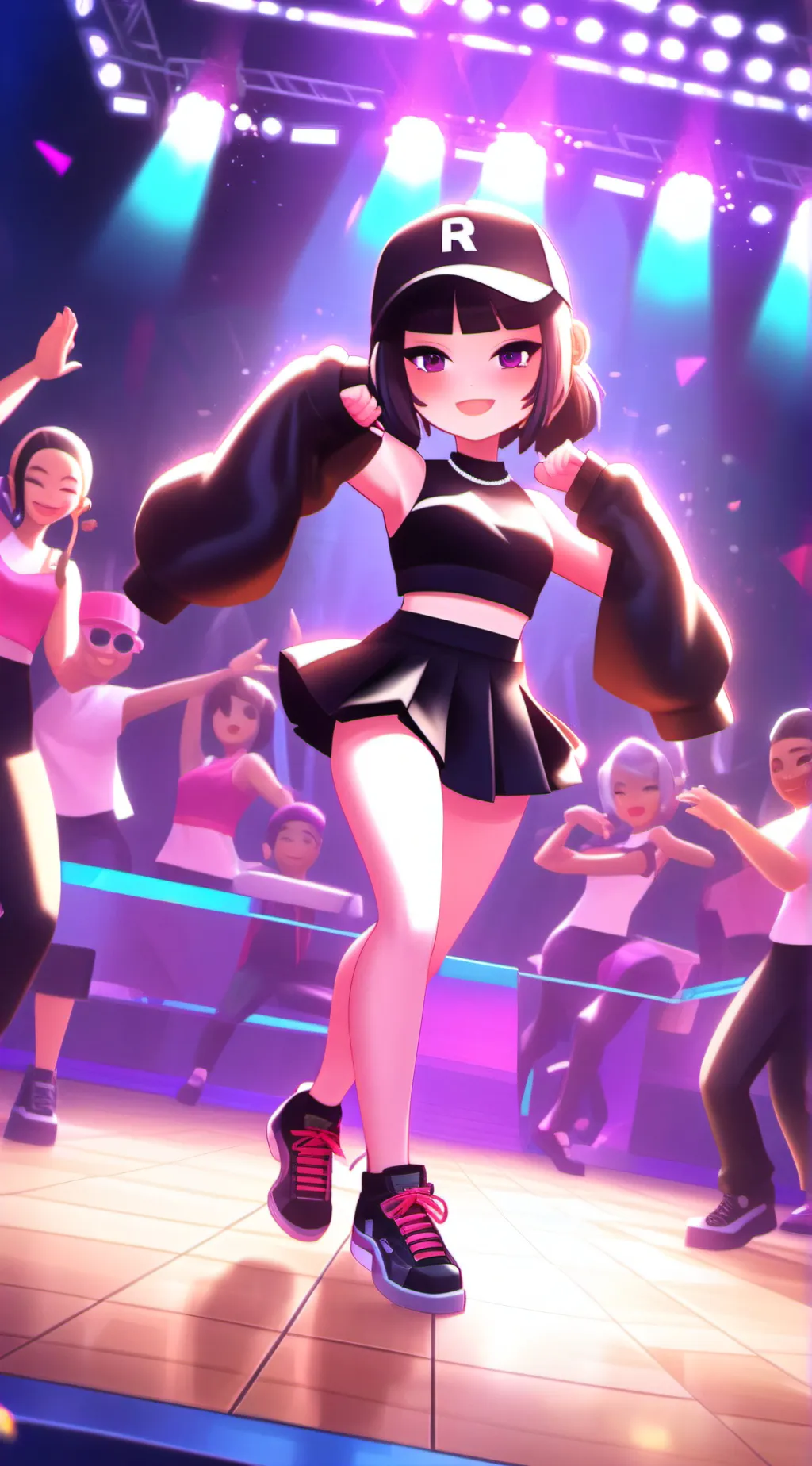 ai character: roblox dance club background