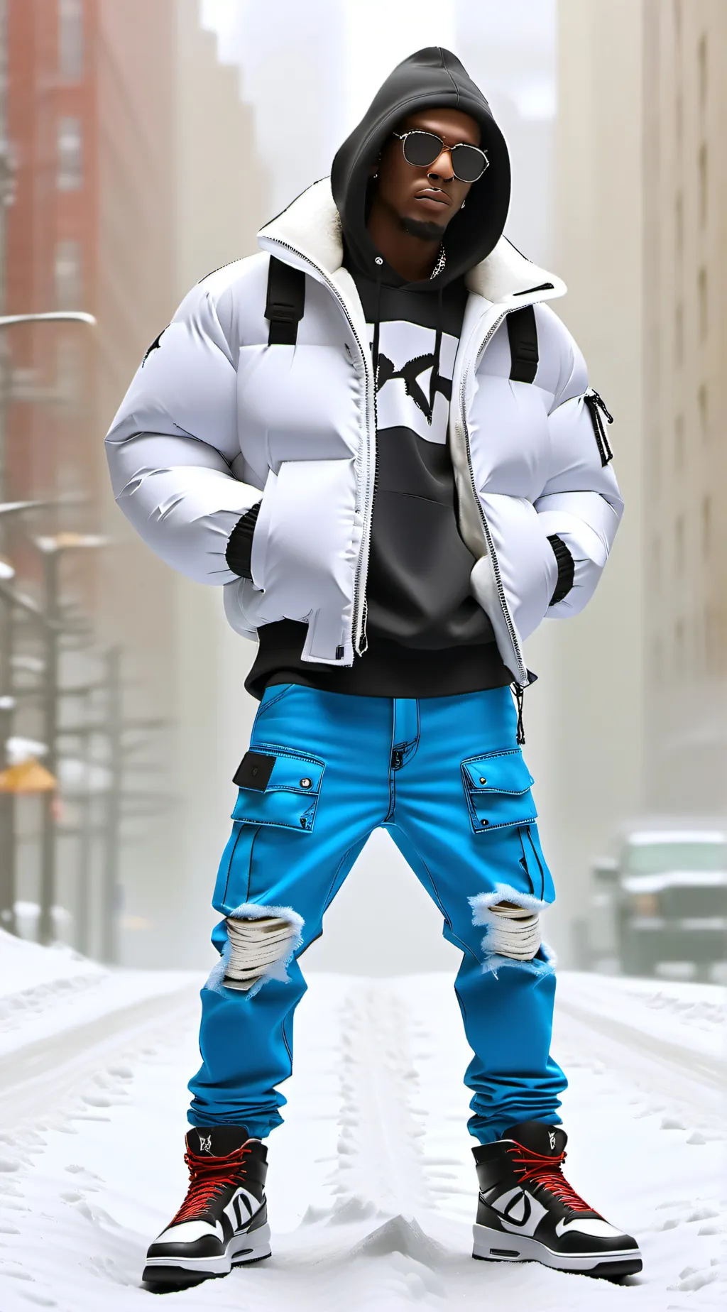 ai character: Bronx drill rapper background
