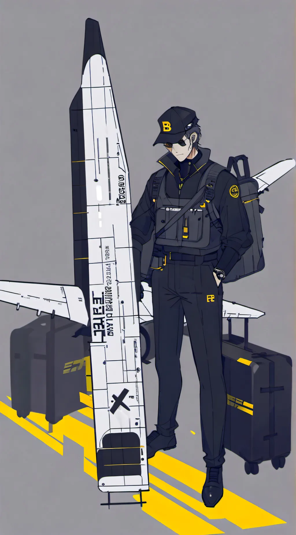 ai character: Fpe plane crash background