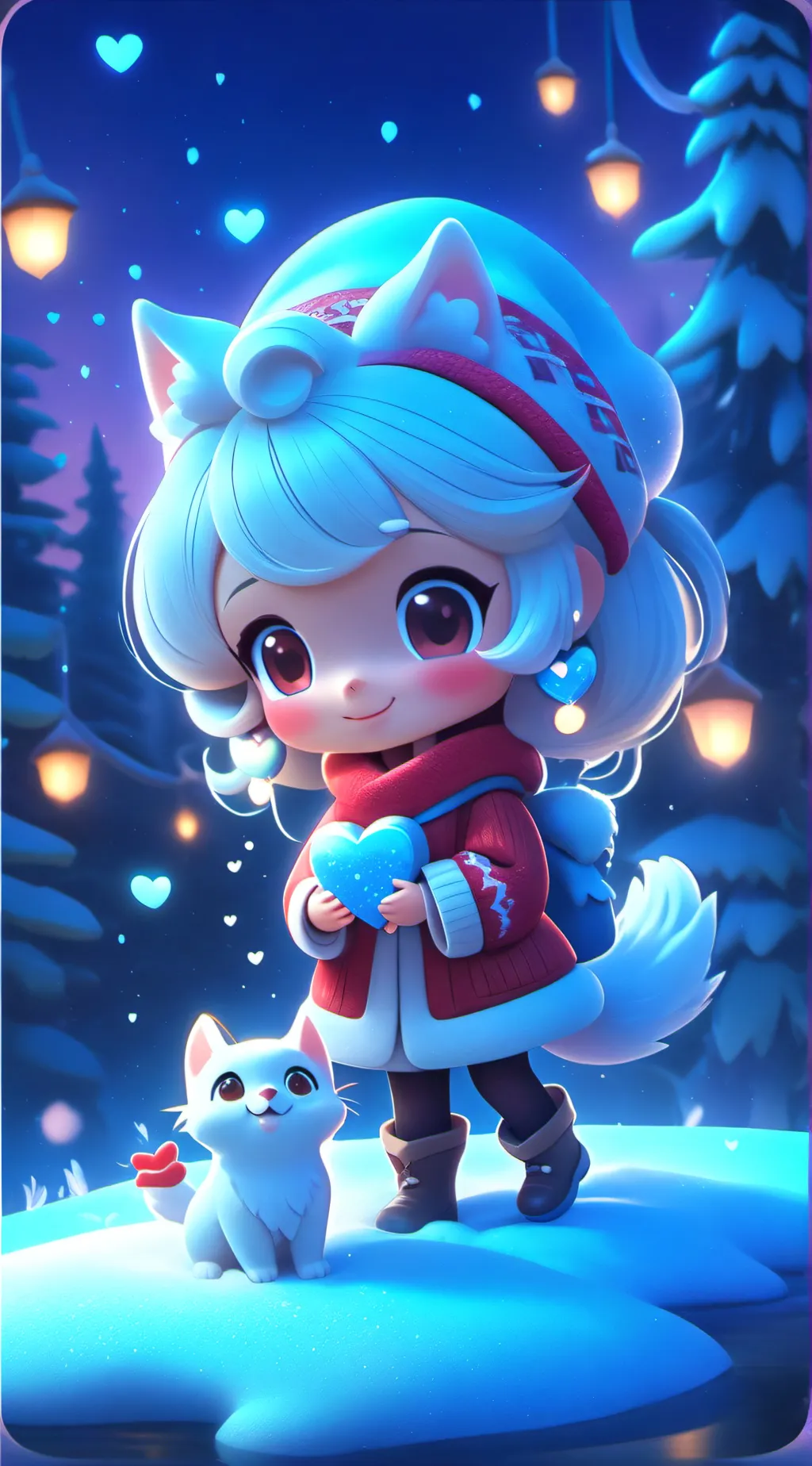 ai character: Hello Kitty background