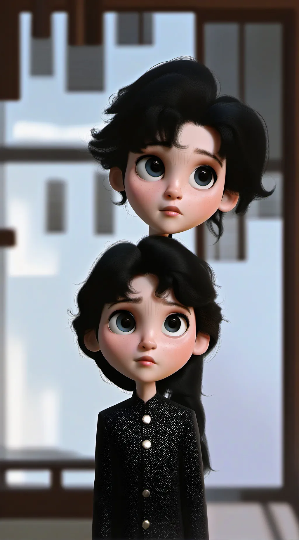ai character: Haylie and Katie  background