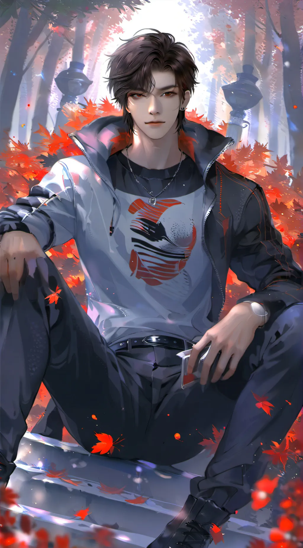 ai character: alpha N. zero  background