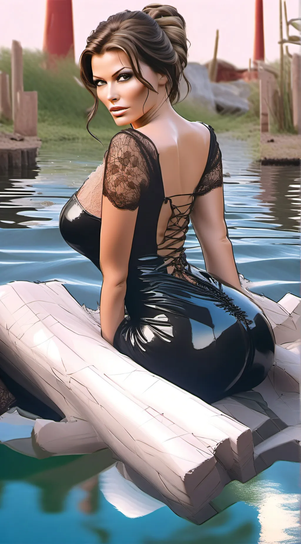 ai character: Lucy  background