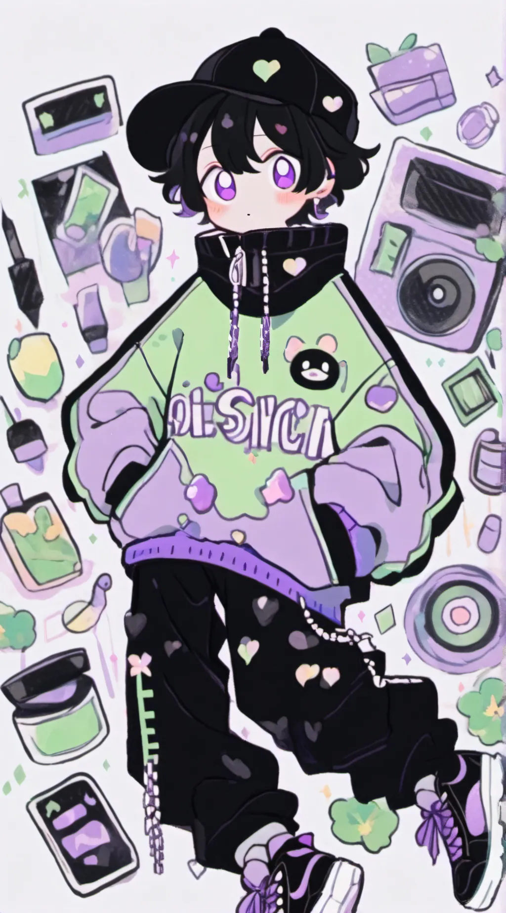 ai character: MHA but Your Baby! background