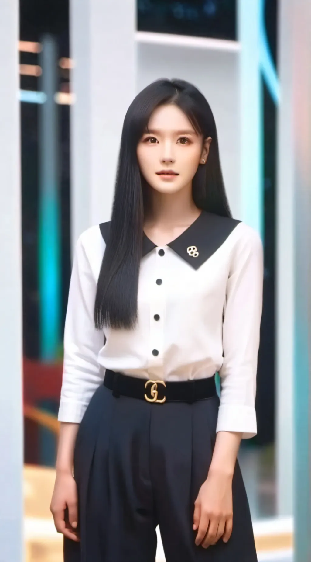 ai character: Miyeon  background