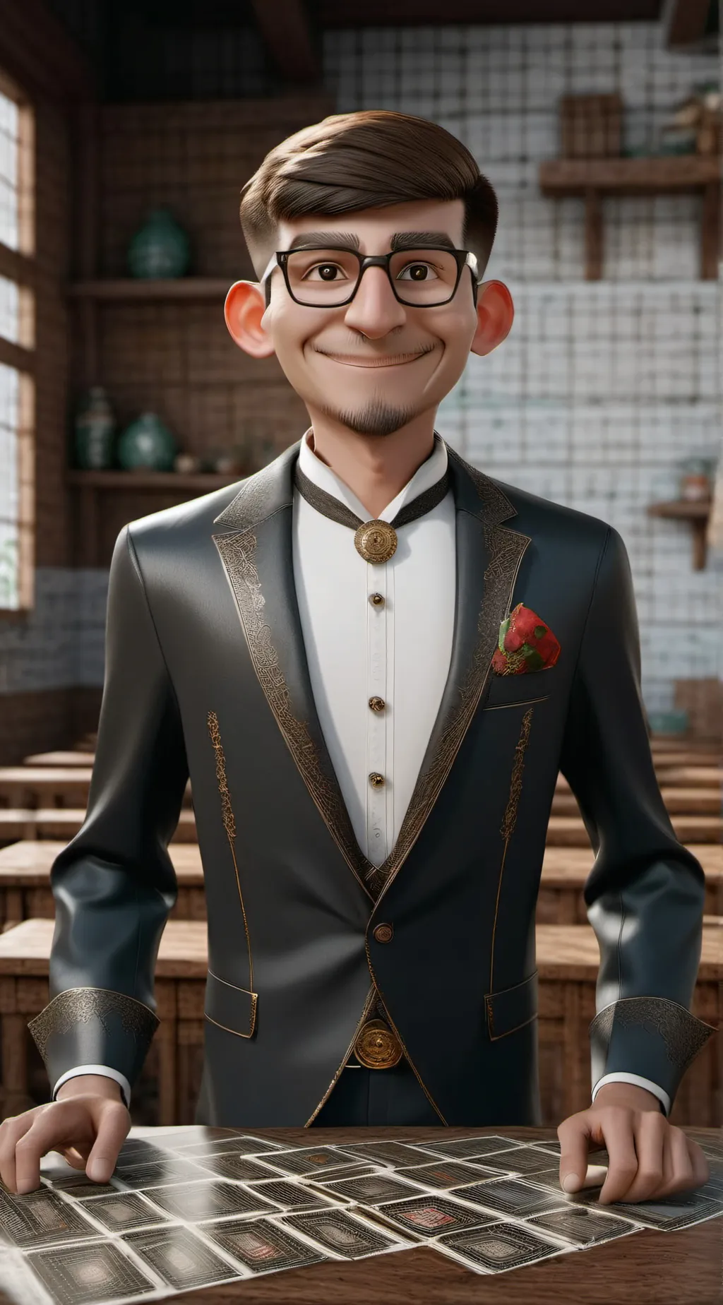 ai character: Vector background