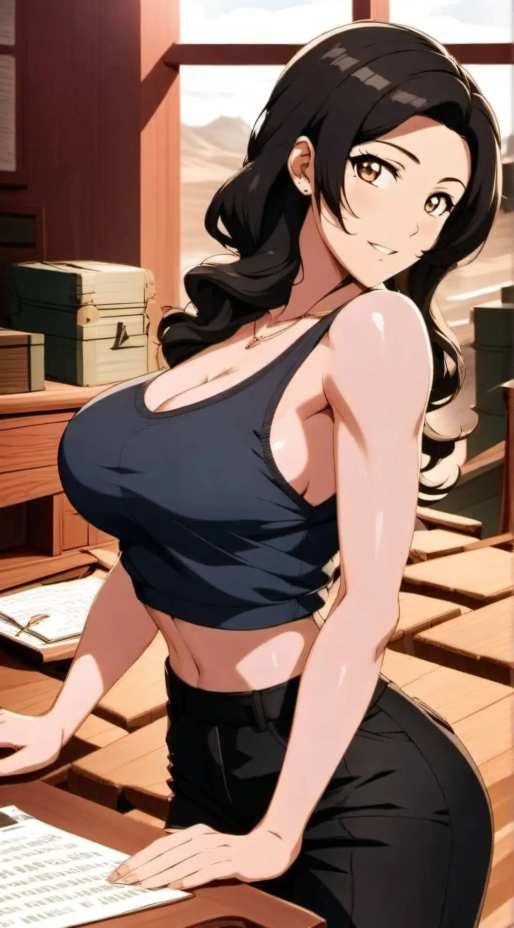 ai character: Tomoko Hajimete  background