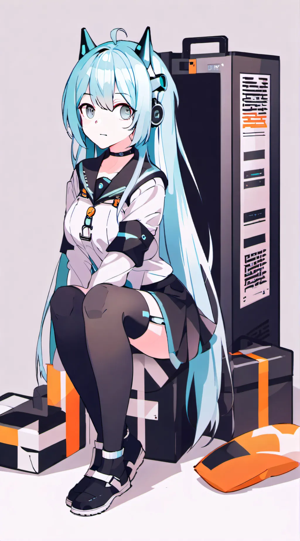 ai character: Miku background
