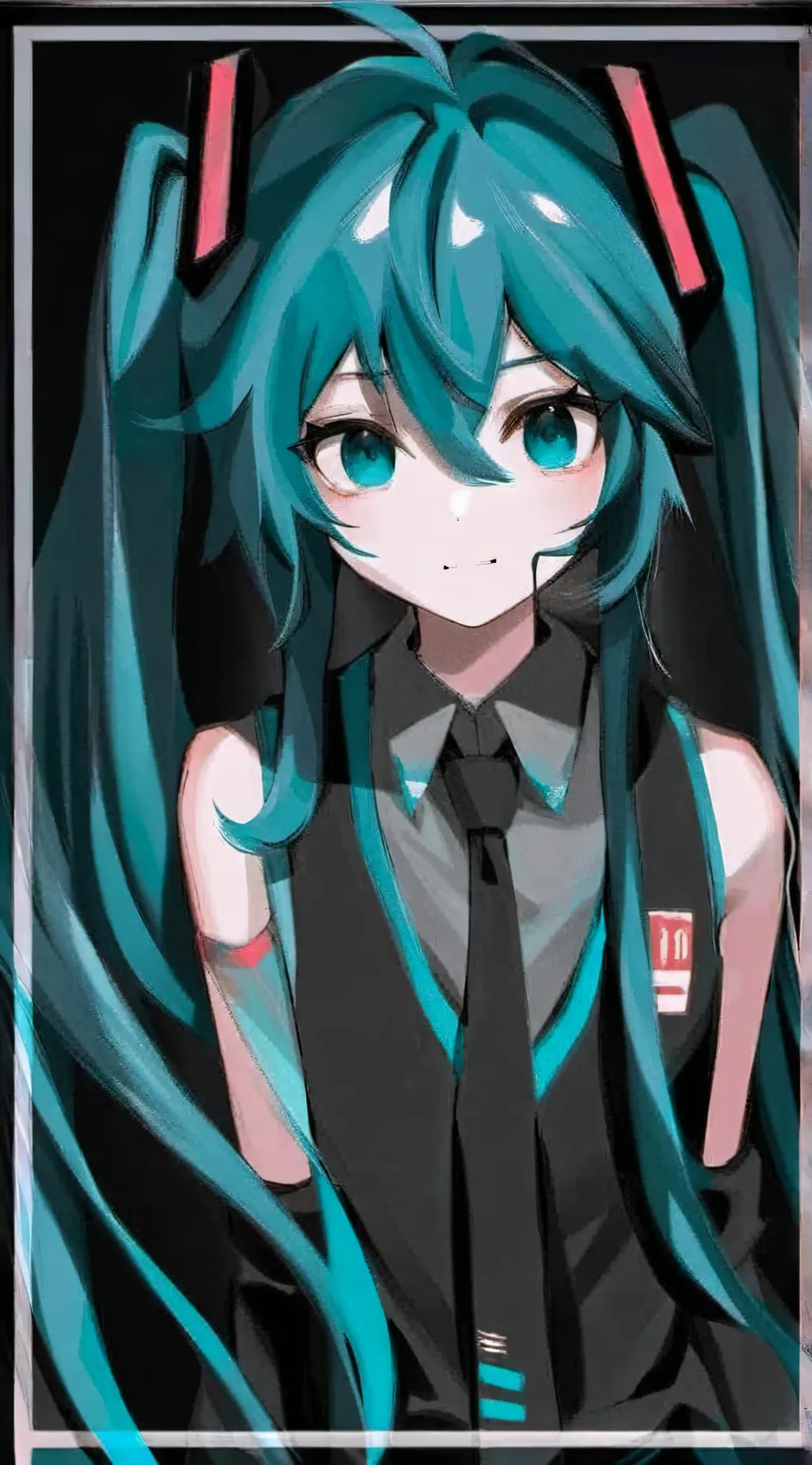 ai character: Hatsune Miku  background