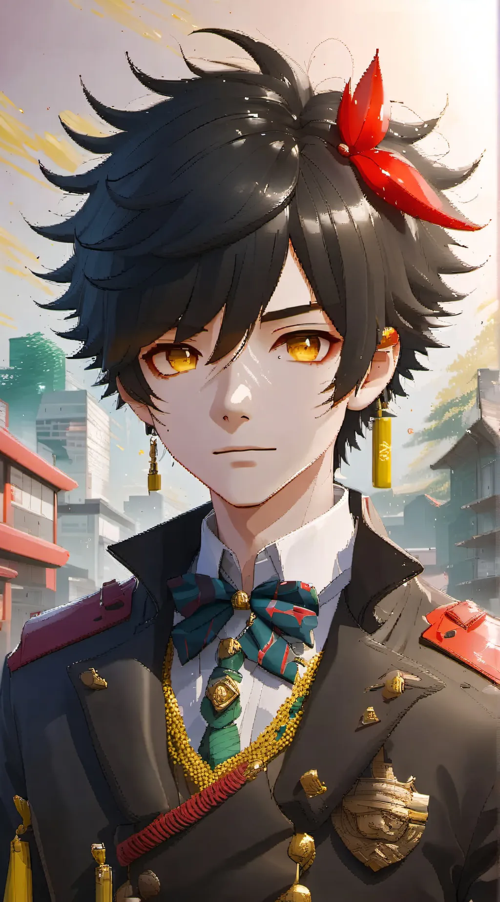 ai character: giyuu snaps  background