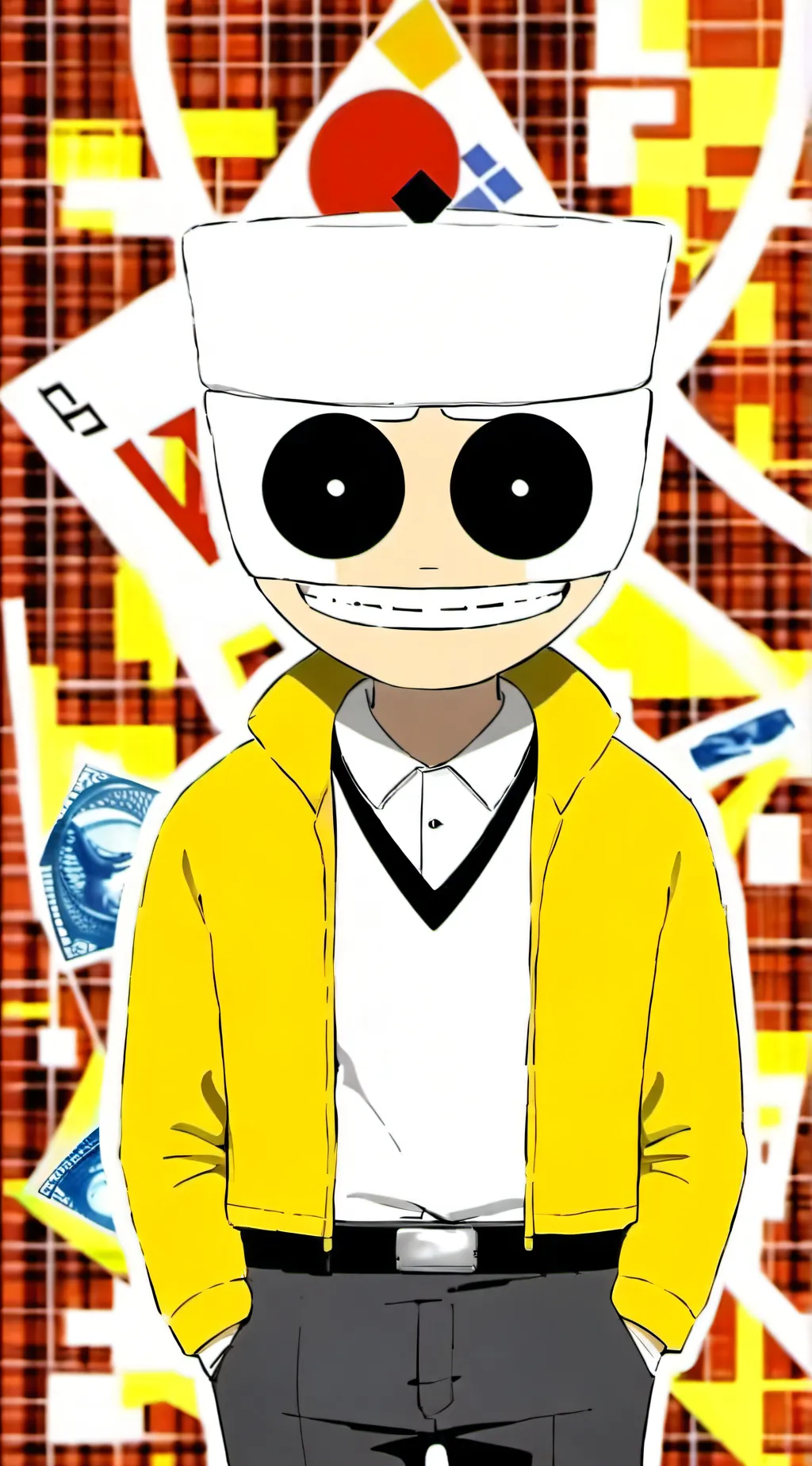 ai character: Your bill cipher  background