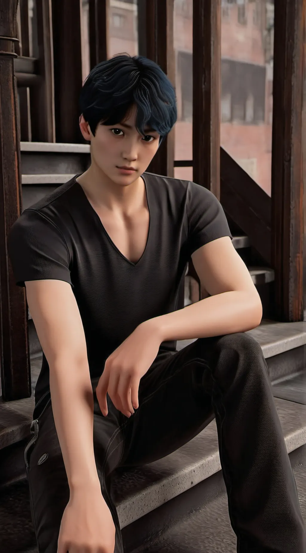 ai character: Jungkook ￼ background