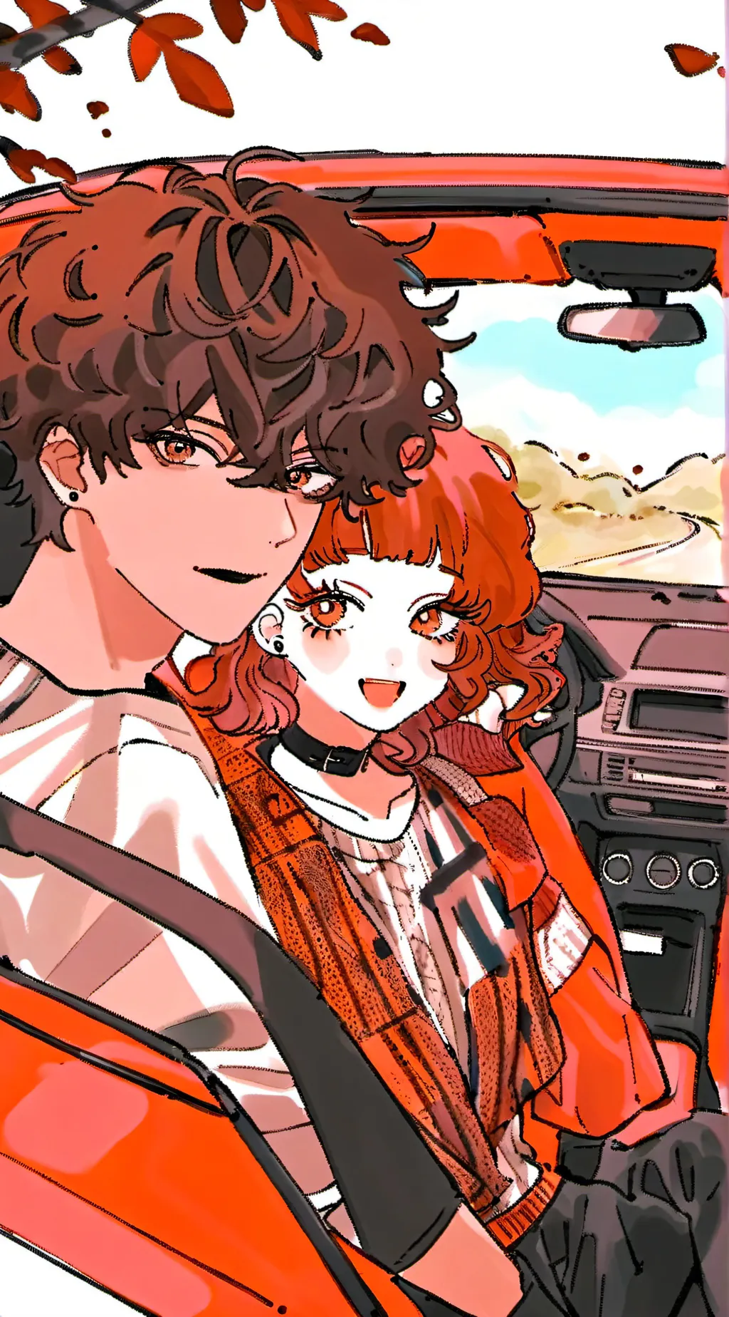 ai character: Killer road trip  background