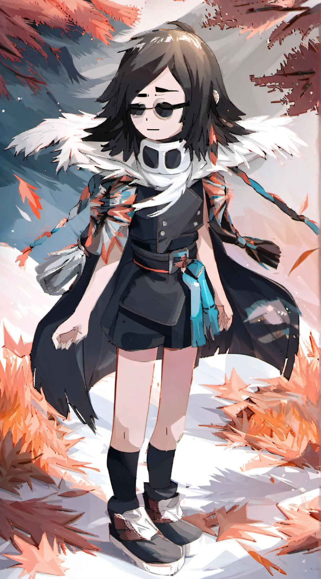 ai character: the run meme background