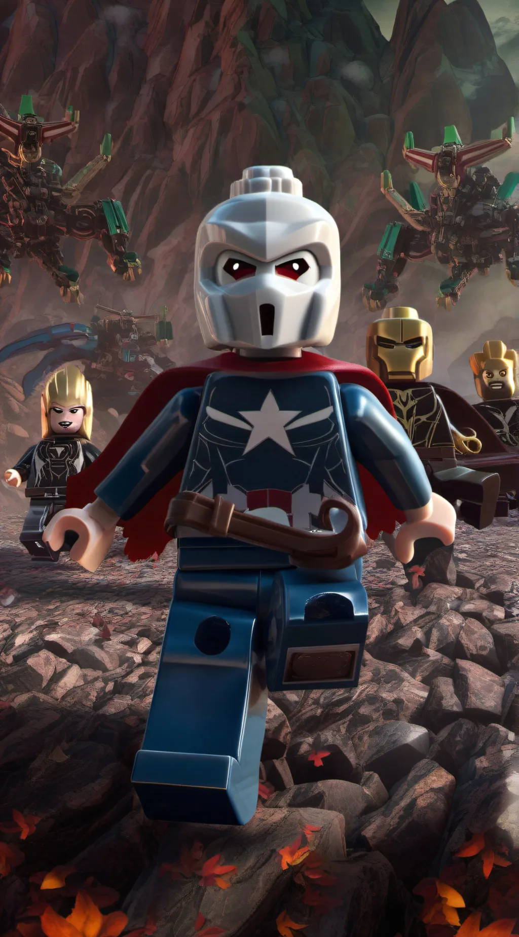 ai character: lego marvel🚩 background