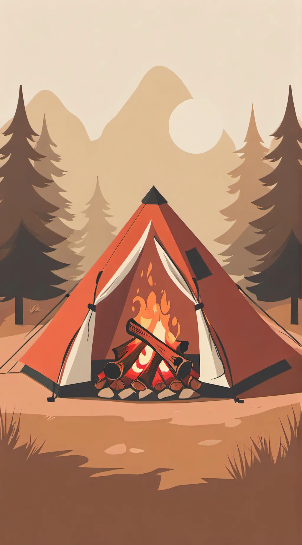 ai character: Campfire but mm2! background