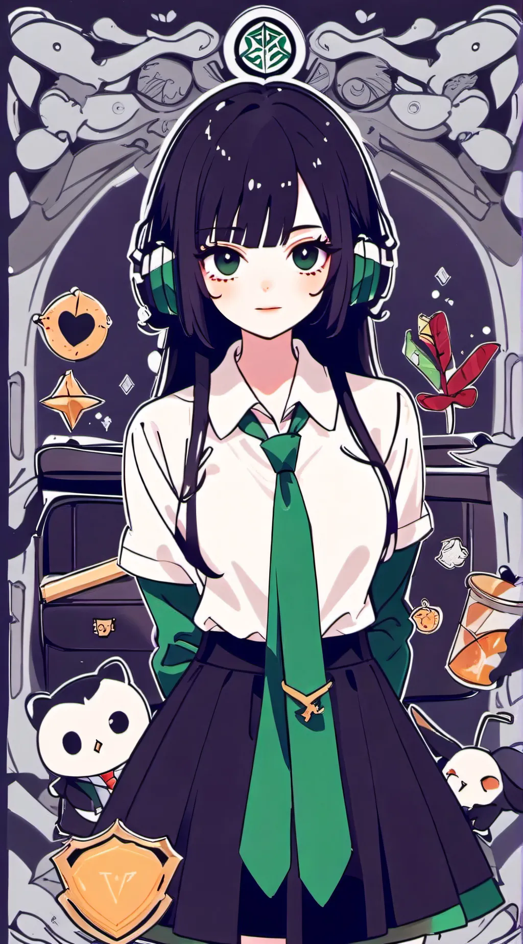 ai character: Hogwarts background