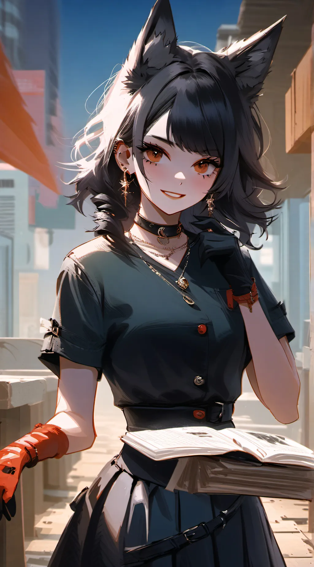 ai character: ~Sophia~`° background