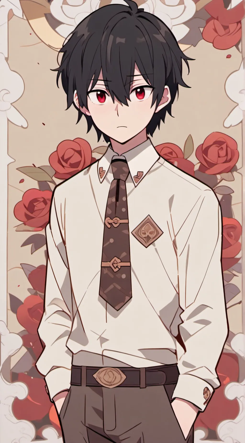 ai character: •🌹Yuri Briar🌹• background