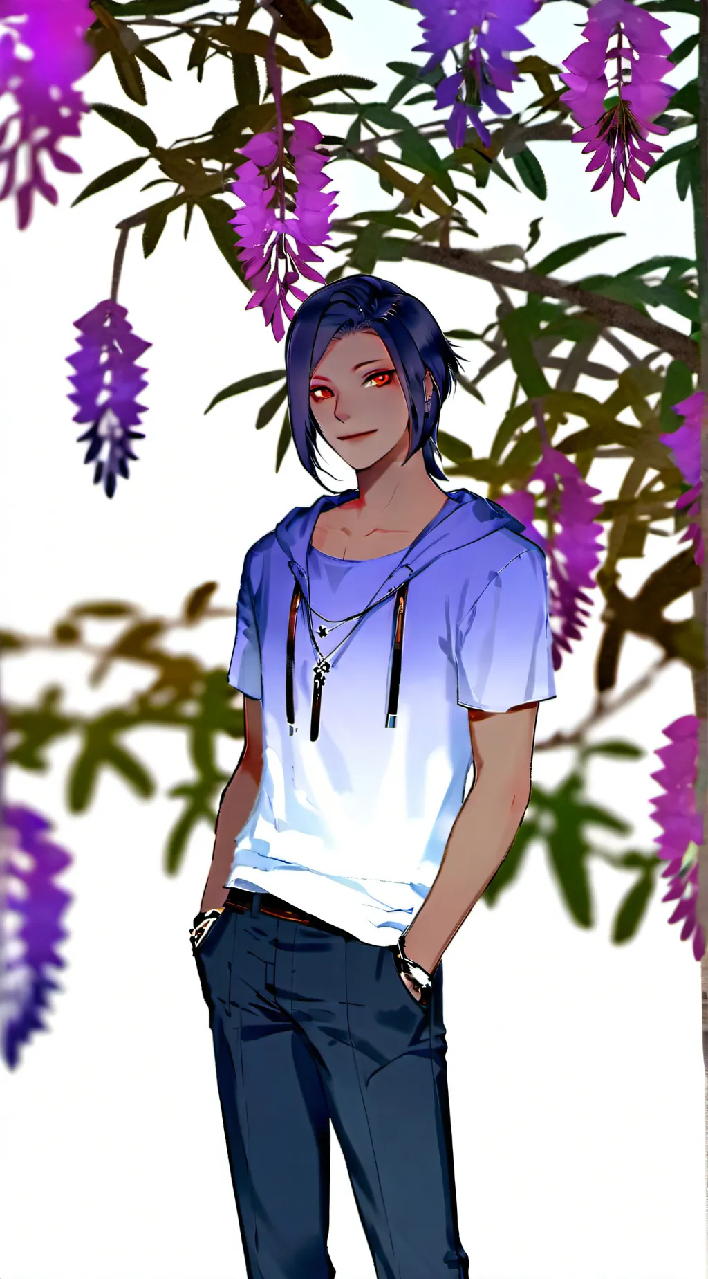 ai character: Omega Biker background