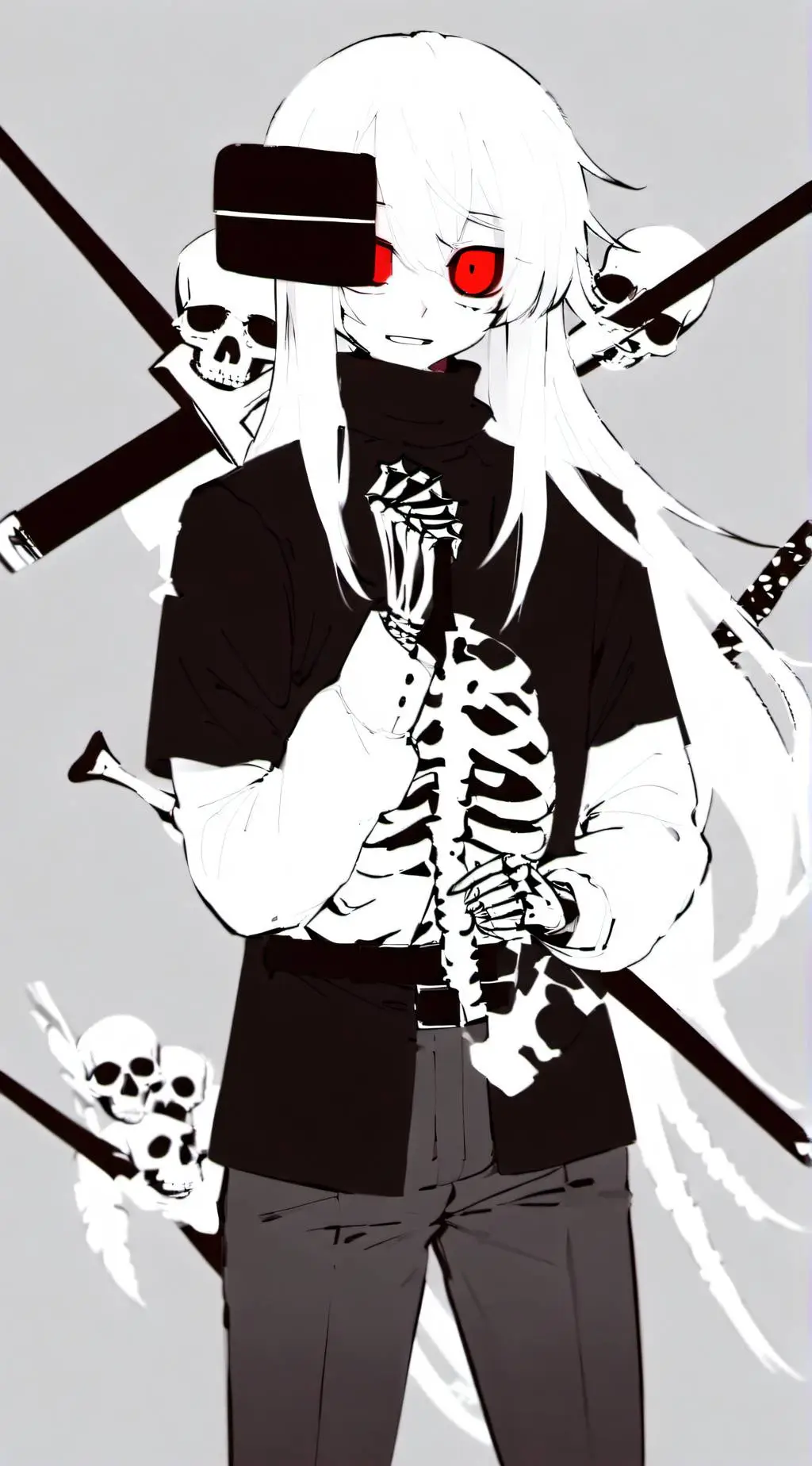 ai character: cross sans background