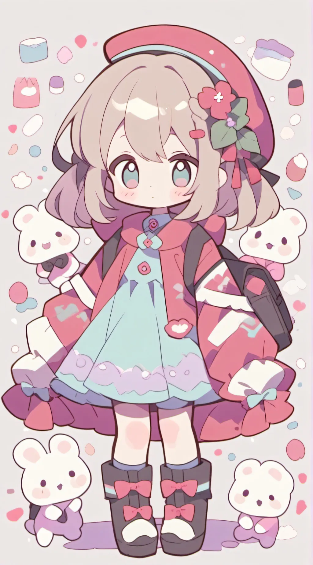 ai character: poppy background
