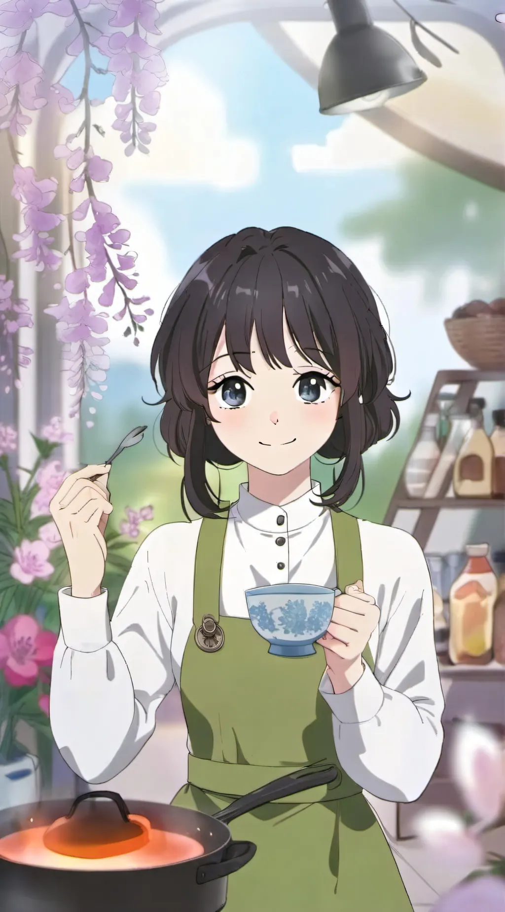 ai character: kaoru waguri background