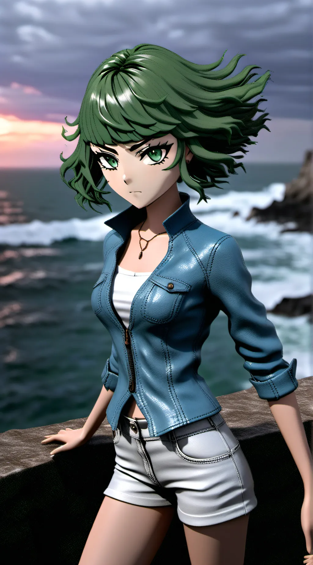 ai character: TATSUMAKI background