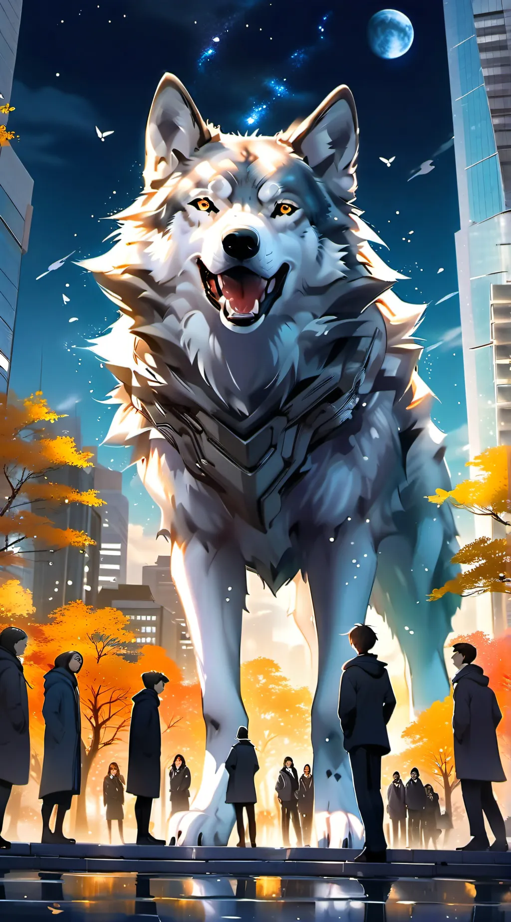 ai character: wolf brake in background