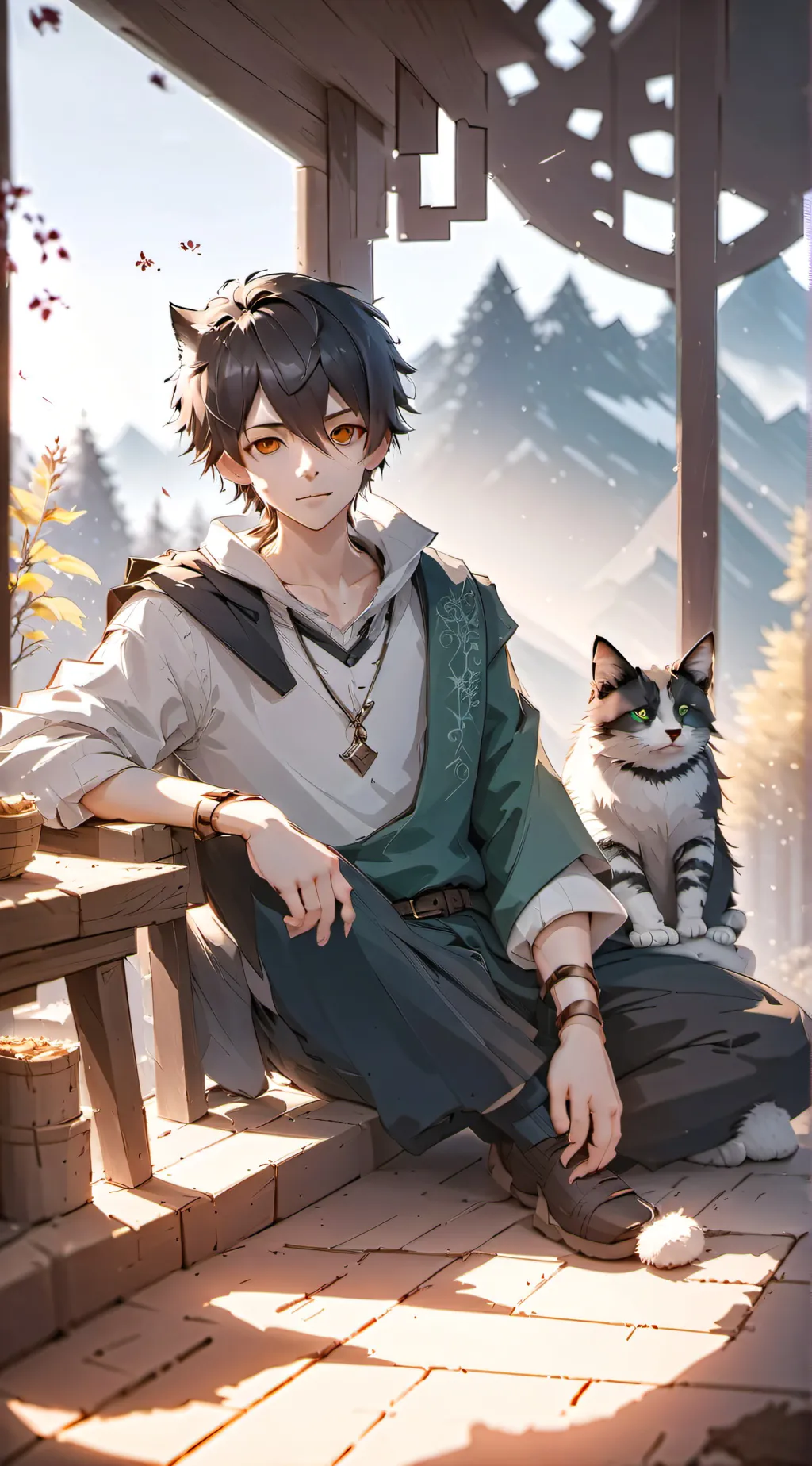 ai character: Myself in warriors background