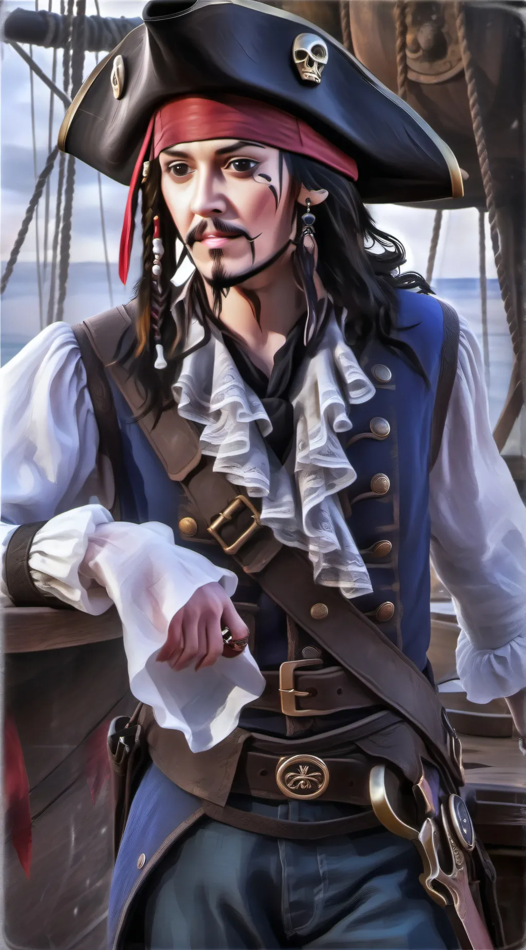 ai character: Jack sorrow  background