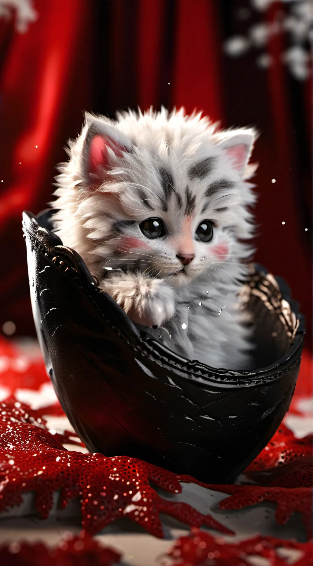 ai character: snowball background