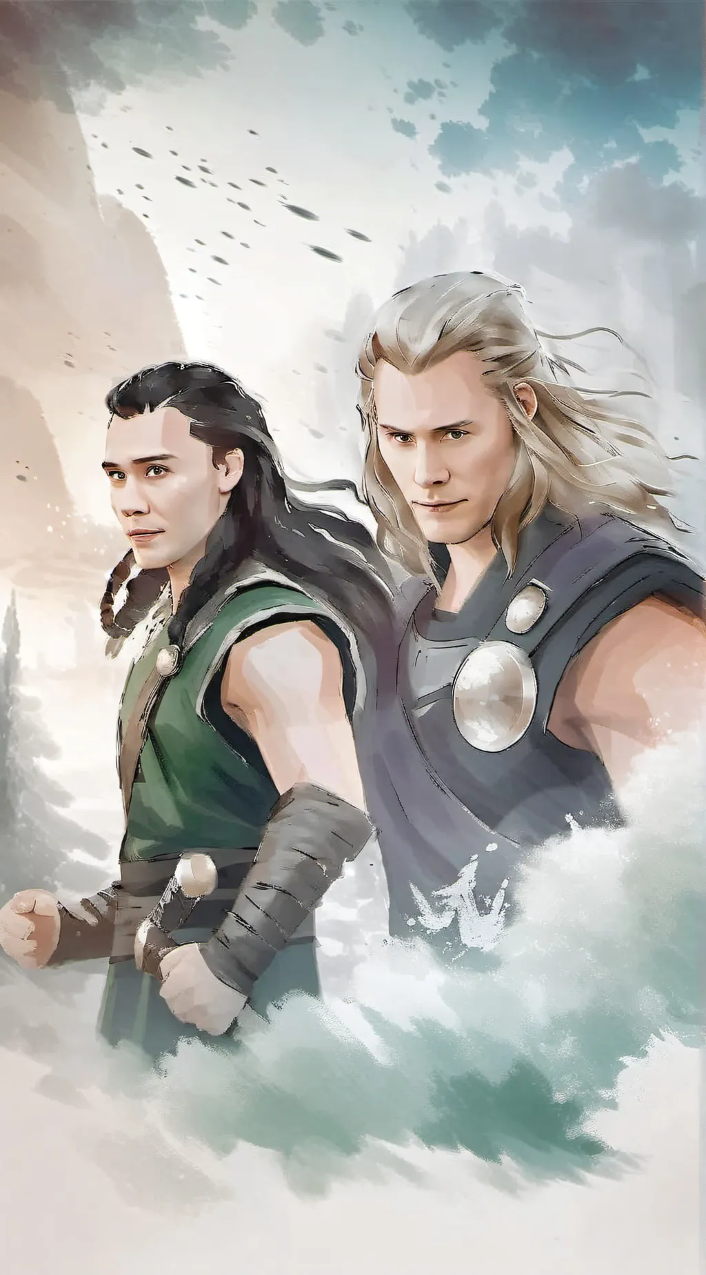 ai character: Thor&Loki background