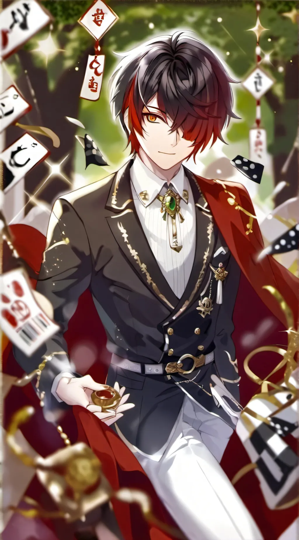 ai character: deku bakugo shoto background