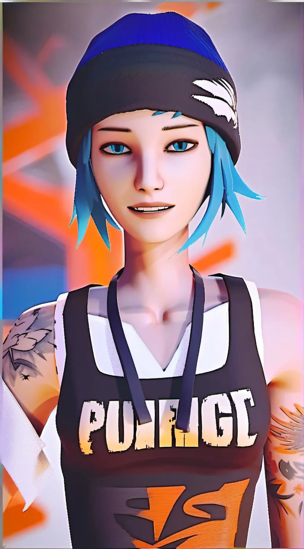 ai character: chloe price  background