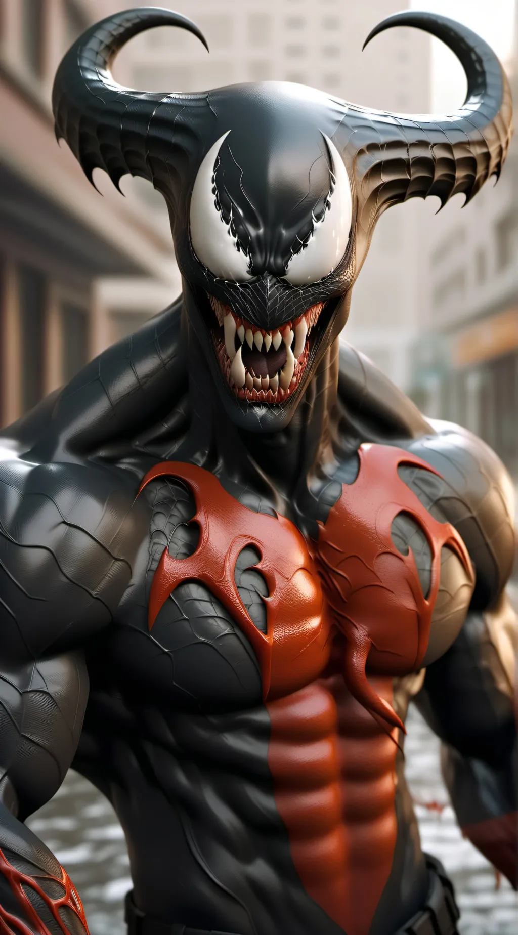 ai character: venom devil background