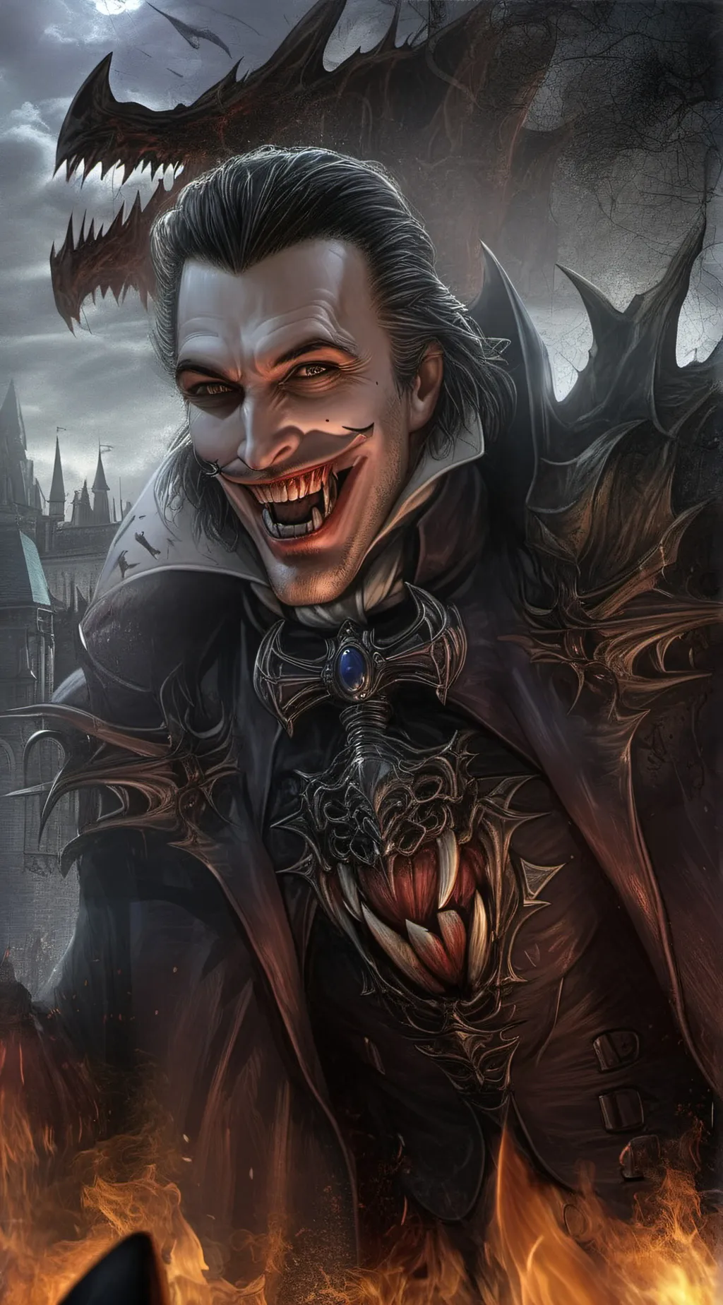 ai character: vlad Dracula tepes background