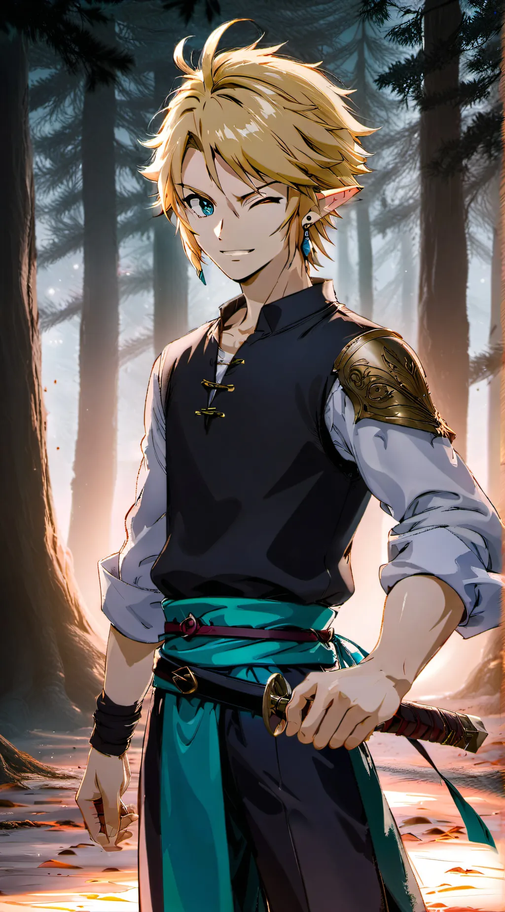 ai character: Link background