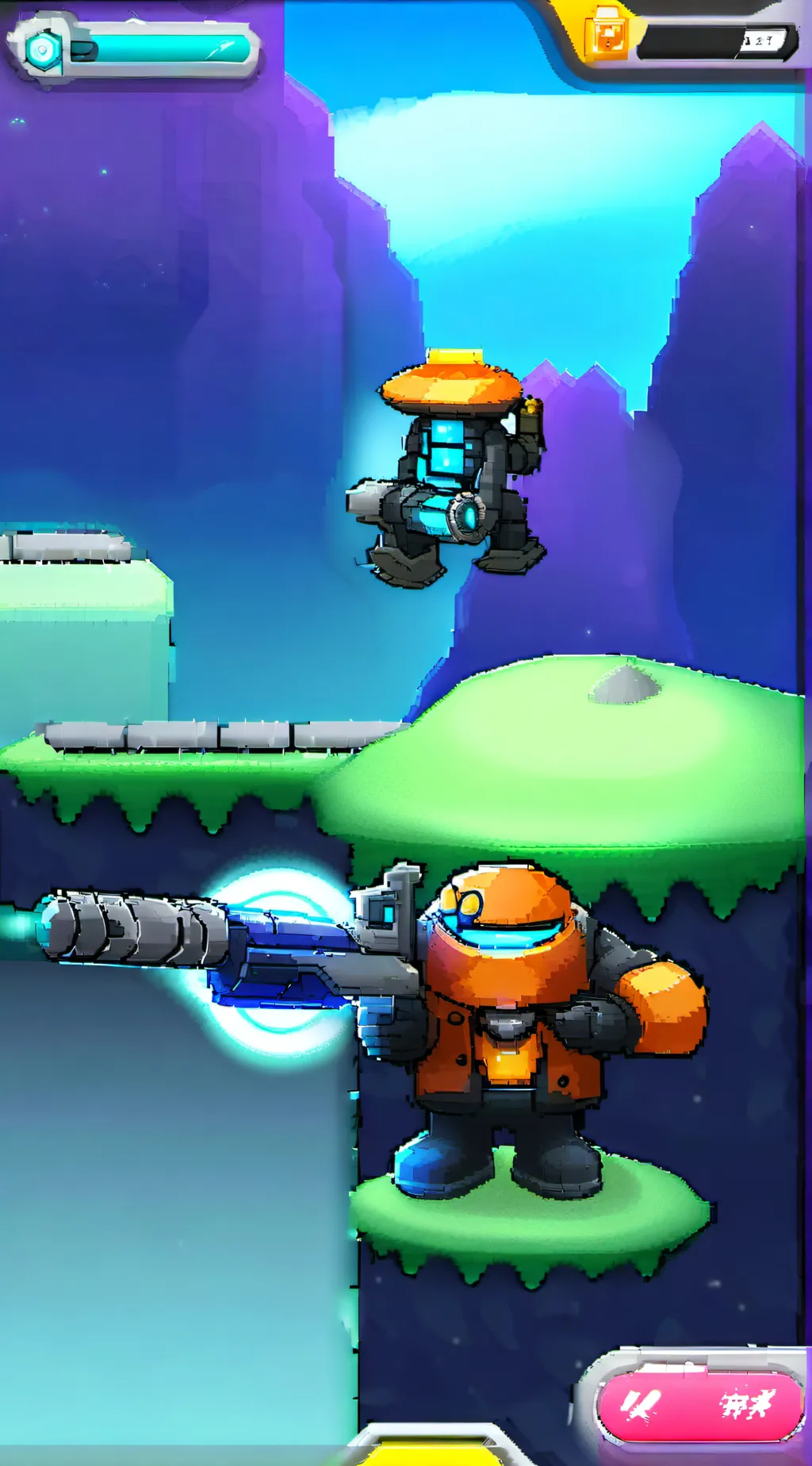 ai character: 8-bit brawlstars background