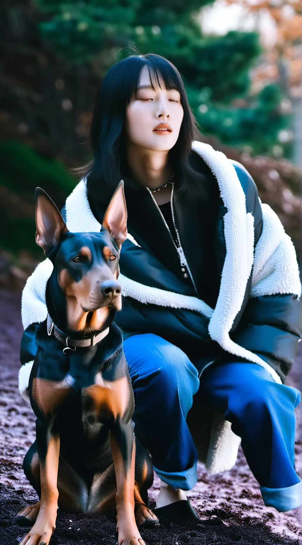 ai character: Luna background
