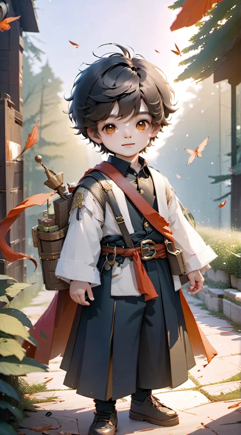 ai character: World of magic  background