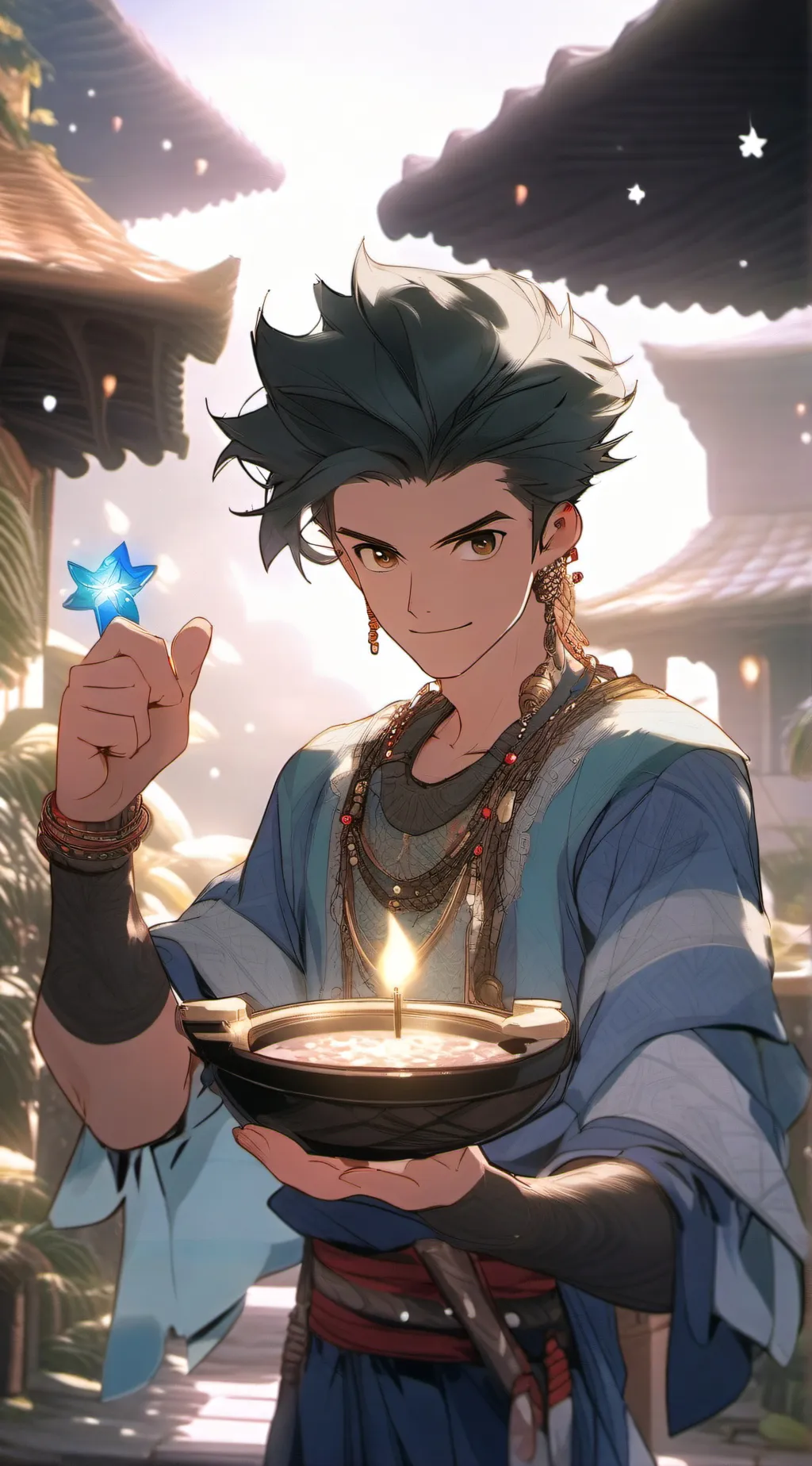 ai character: Abe background