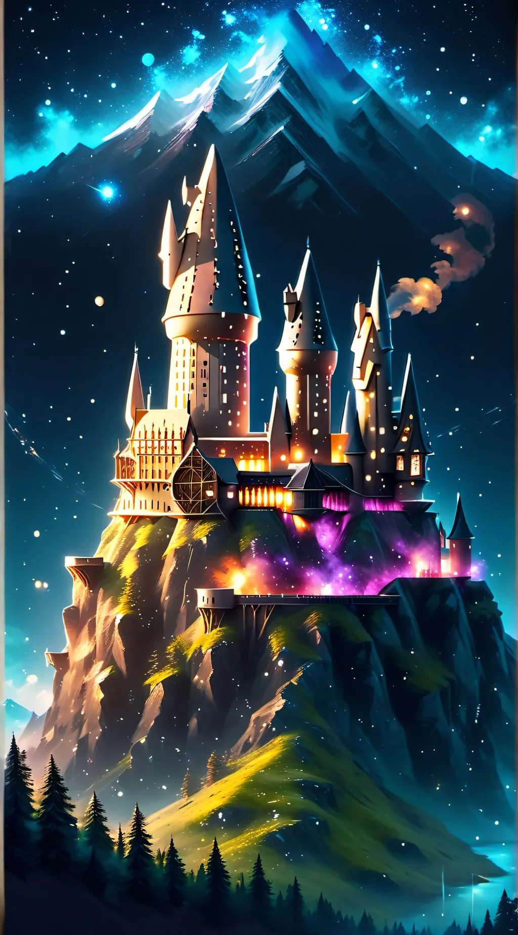 ai character: Hogwarts Nightclub background