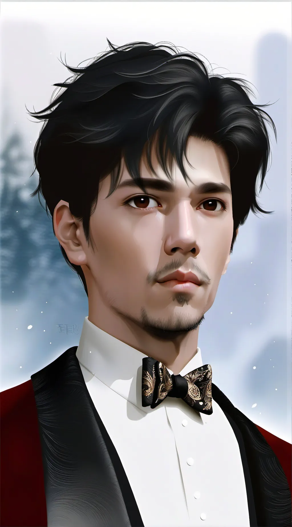 ai character: ugly man background