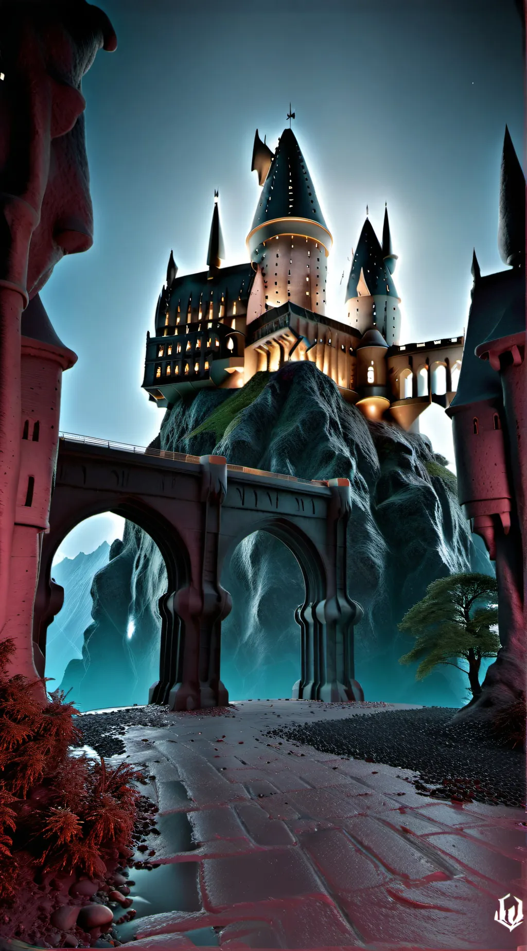 ai character: Hogwarts background