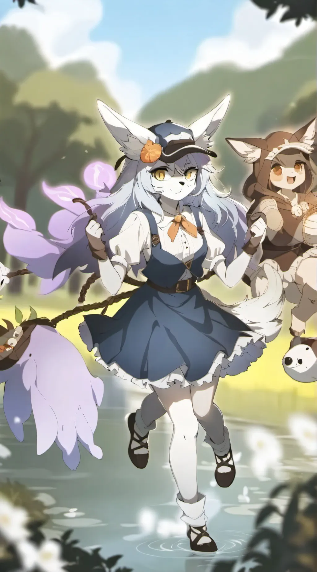 ai character: pack of furrys 💀🙏  background